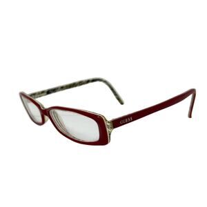 GUESS GU 1404 RD 53-15-135 Red Frames with Zebra Print Women Vintage FRAMES ONLY